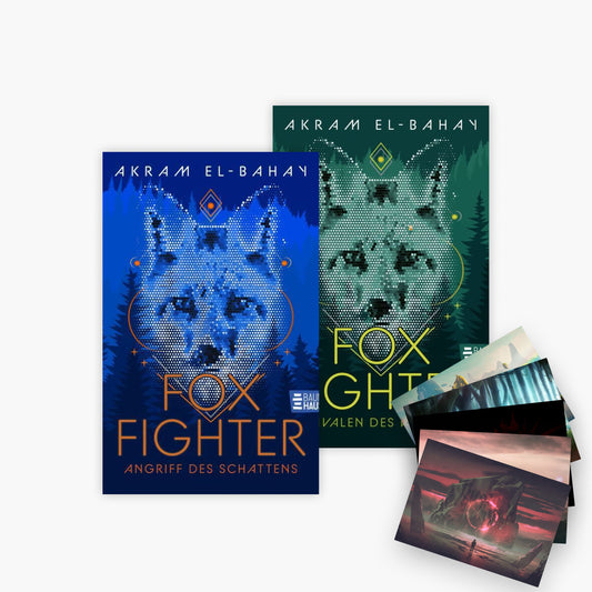 Das Foxfighter-Set Band 1+2 plus 1 exklusives Postkartenset