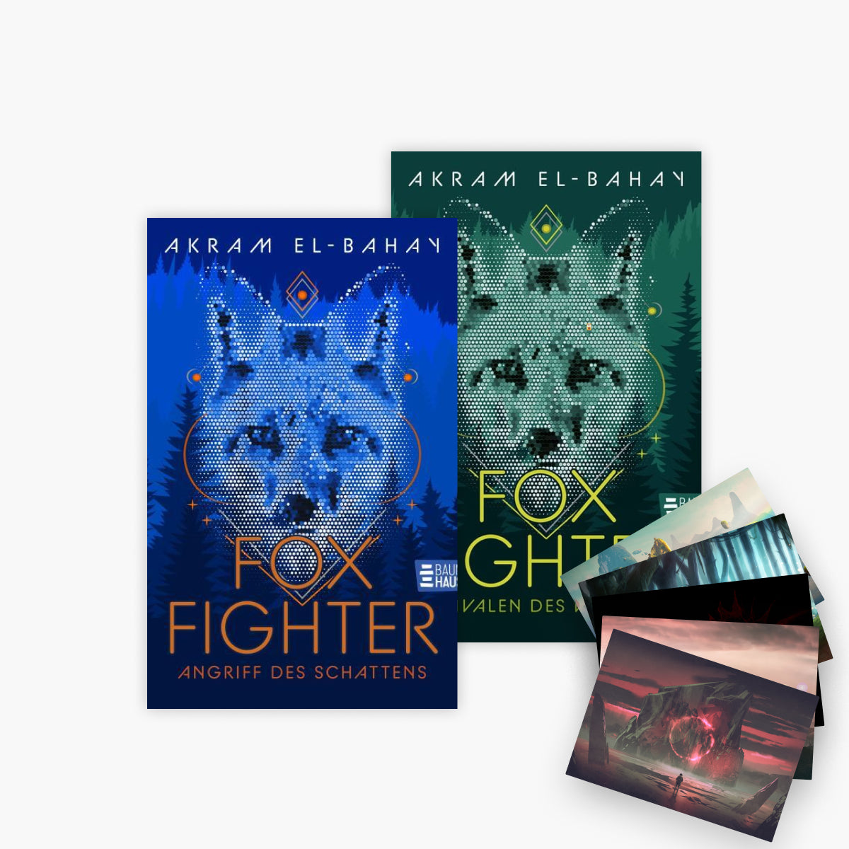 Das Foxfighter-Set Band 1+2 plus 1 exklusives Postkartenset