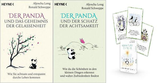 Der Panda und das Geheimnis der Gelassenheit + Der Panda und der Schatz der Achtsamkeit + Achtsamkeits-Karten + 1 exklusives Postkartenset