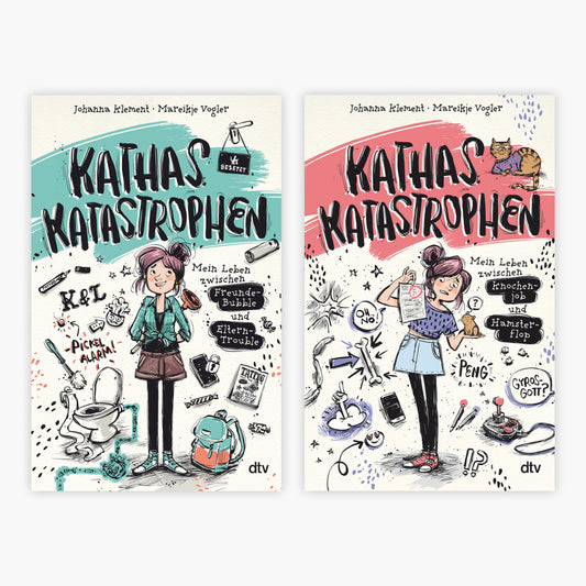 Die Kathas-Katastrophen-Reihe Band 1+2 plus 1 exklusives Postkartenset