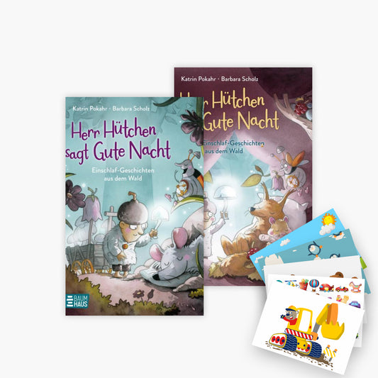 Herr Hütchen sagt Gute Nacht Band 1+2 plus 1 exklusives Postkartenset