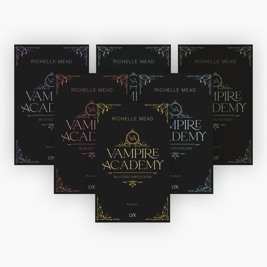 Die Vampire-Academy-Reihe Band 1-6 plus 1 exklusives Postkartenset