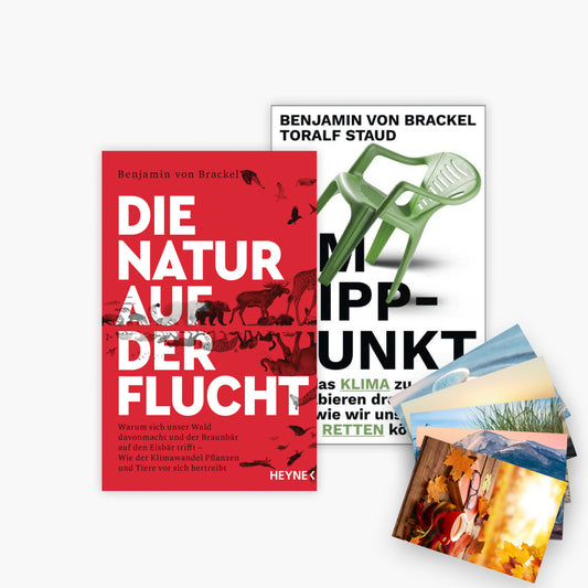 Die Natur auf der Flucht + Am Kipppunkt + 1 exklusives Postkartenset