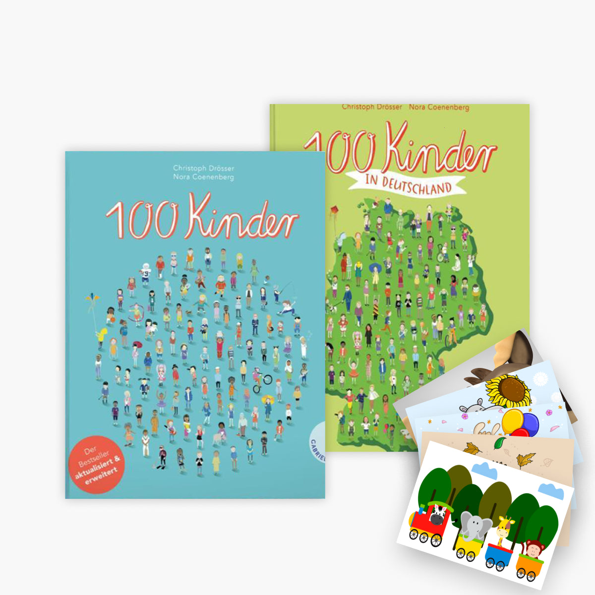 100 Kinder + 100 Kinder in Deutschland + 1 exklusives Postkartenset