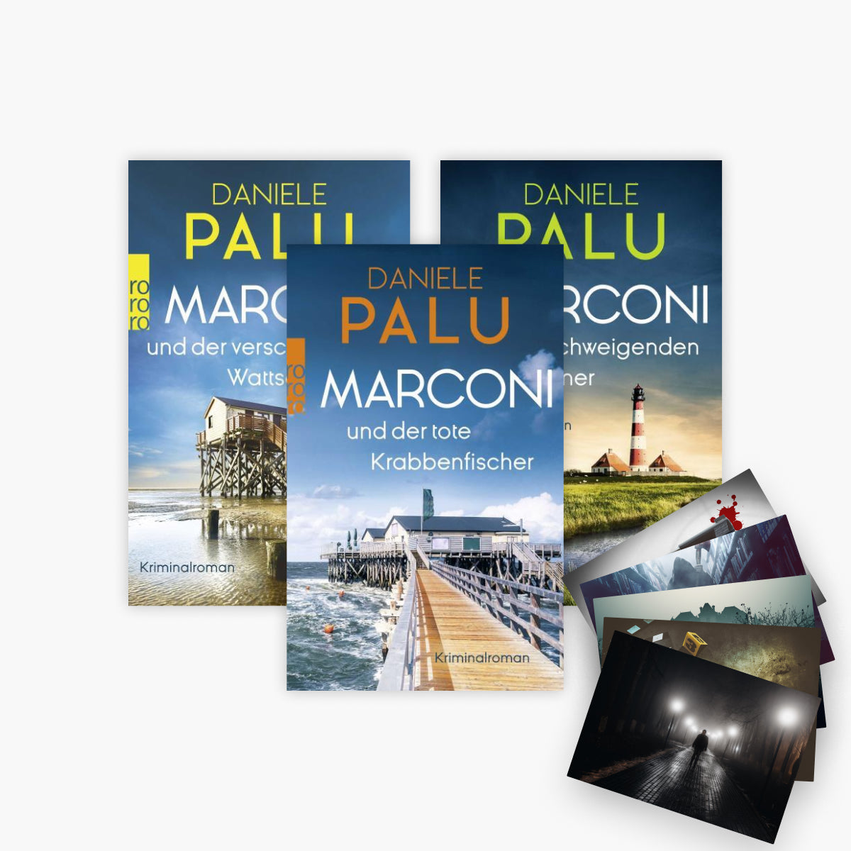 Das Marconi Nordsee-Krimi-Set Band 1-3 plus 1 exklusives Postkartenset