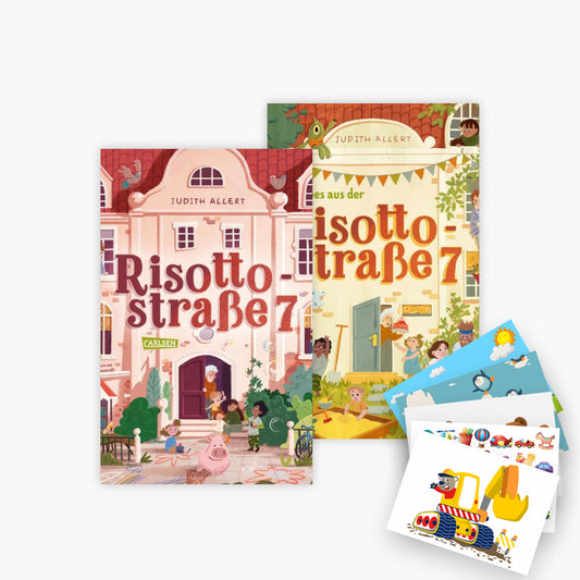 Risottostraße 7 + Neues aus der Risottostraße 7 plus 1 exklusives Postkartenset