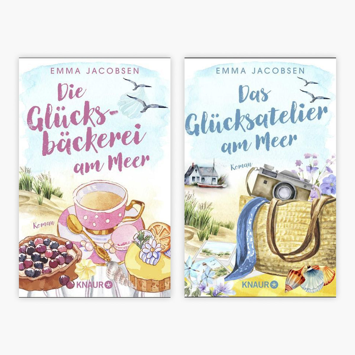 Die Glücksbäckerei am Meer + Das Glücksatelier am Meer + 1 exklusives Postkartenset