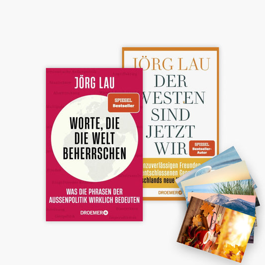 Worte, die Welt beherrschen + Der Westen sind jetzt wir + 1 exklusives Postkartenset