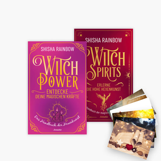 Das Magische Buchset: WitchPower + WitchSpirits + 1exklusives Postkartenset