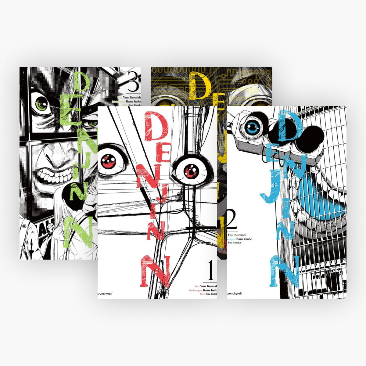 Denjin N Band 1-4 plus 1 exklusives Postkartenset