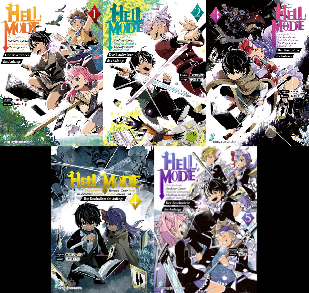 Hell Mode Band 1-5 plus 1 exklusives Stickerset