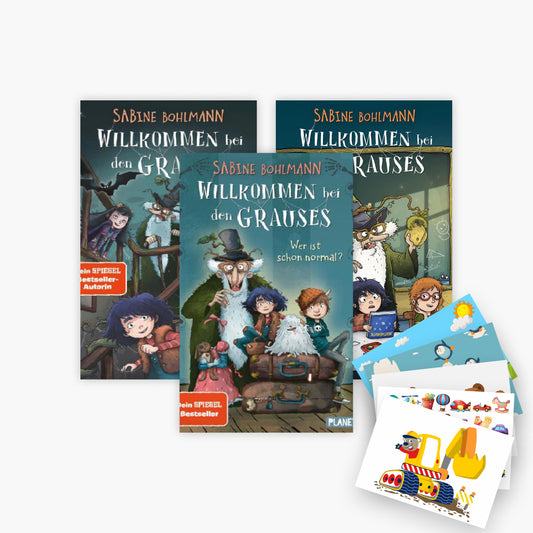 Willkommen bei den Grauses Band 1-3 plus 1 exklusives Postkartenset