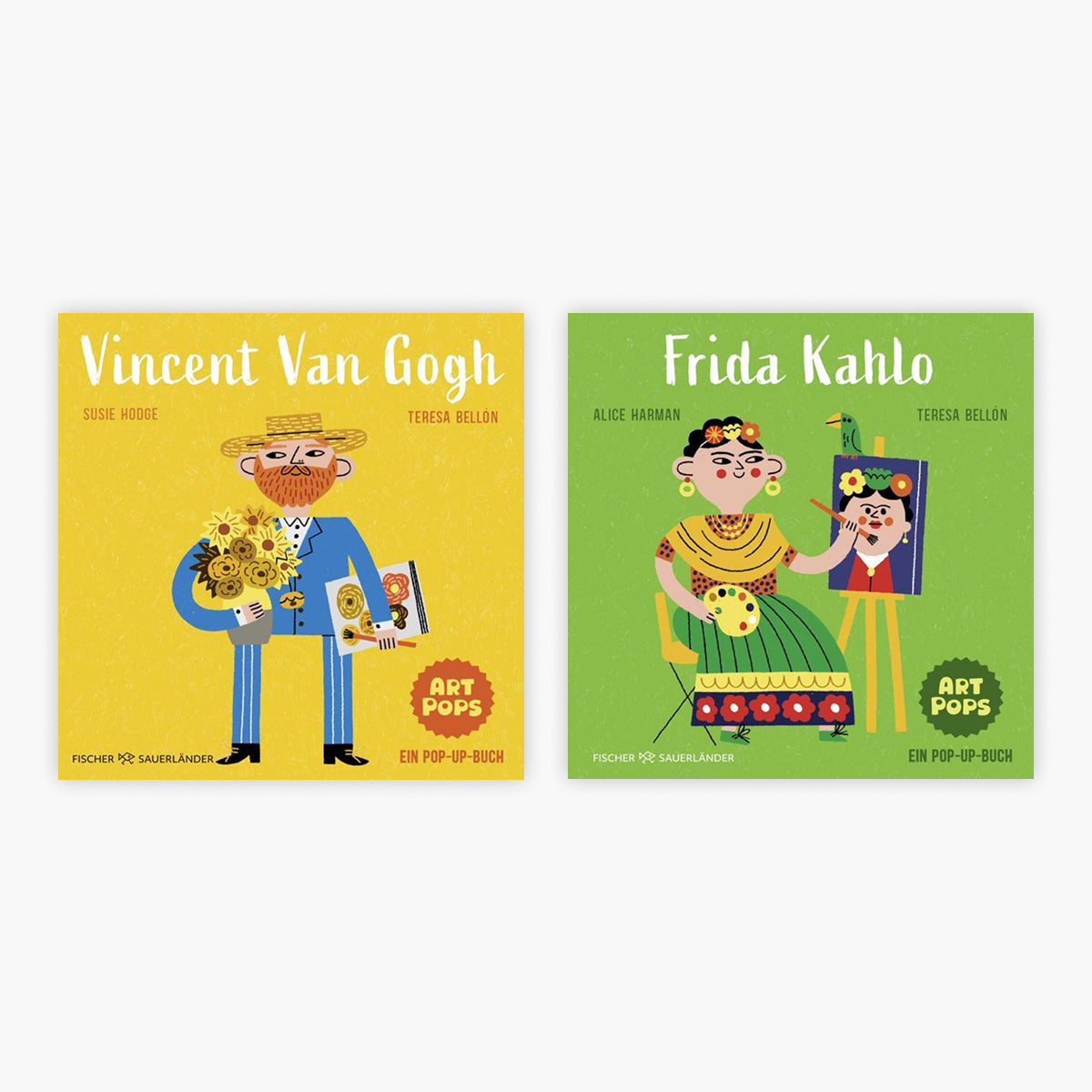 ART POPS: Vincent Van Gogh + Frida Kahlo im Set + 1 exklusives Postkartenset