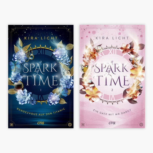 Die A Spark of Time-Reihe Band 1+2 plus 1 exklusives Postkartenset