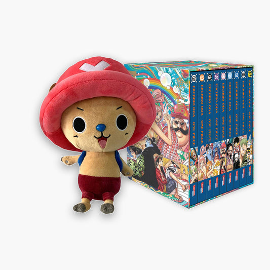 One Piece Sammelschuber 7: Fishman Island + One Piece Plüsch-Chopper + 1 exklusives Postkartenset