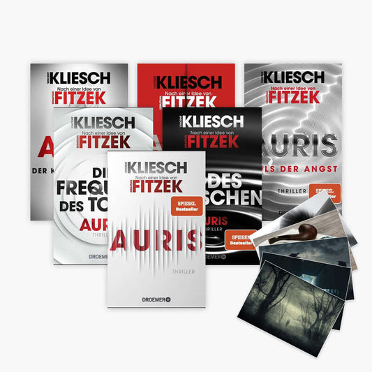 Vincent Kliesch und Sebastian Fitzek: Die Auris Thriller-Reihe Band 1-6 plus 1 exklusivem Postkartenset