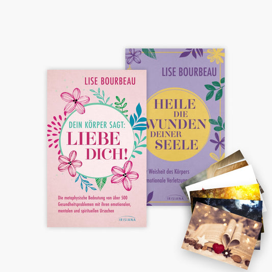 Dein Körper sagt: Liebe dich + Heile die Wunden Deiner Seele + 1 exklusives Postkartenset