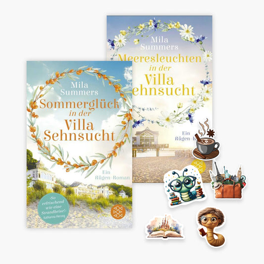 Die Villa Sehnsucht-Reihe Band 1+2 plus 1 exklusives Stickerset