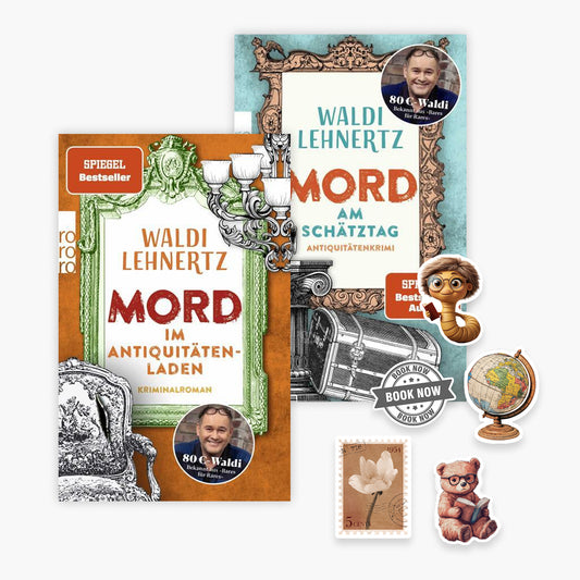 Die Antiquitätenhändler Siggi Malich ermittelt-Reihe Band 1+2 plus 1 exklusives Stickerset