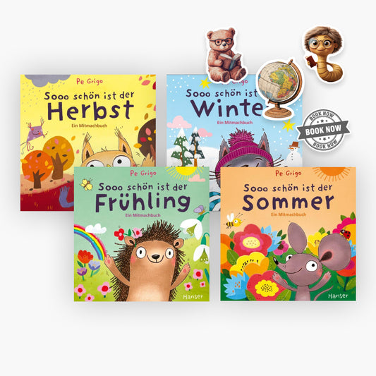 Sooo schön ist der Frühling / der Sommer / der Herbst / der Winter + 1 exklusives Stickerset