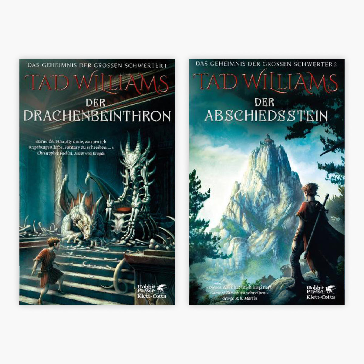 Das Geheimnis der großen Schwerter im Taschenbuchformat Band 1+2 plus 1 exklusives Postkartenset