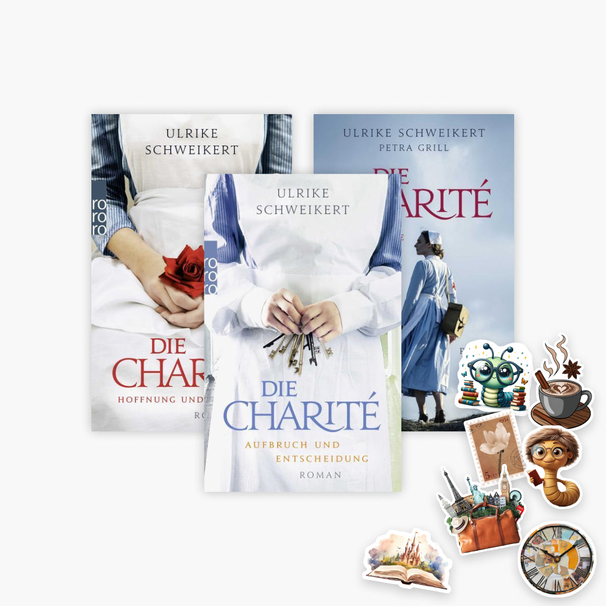Die Charité-Reihe Band 1-3 plus 1 exklusives Stickerset