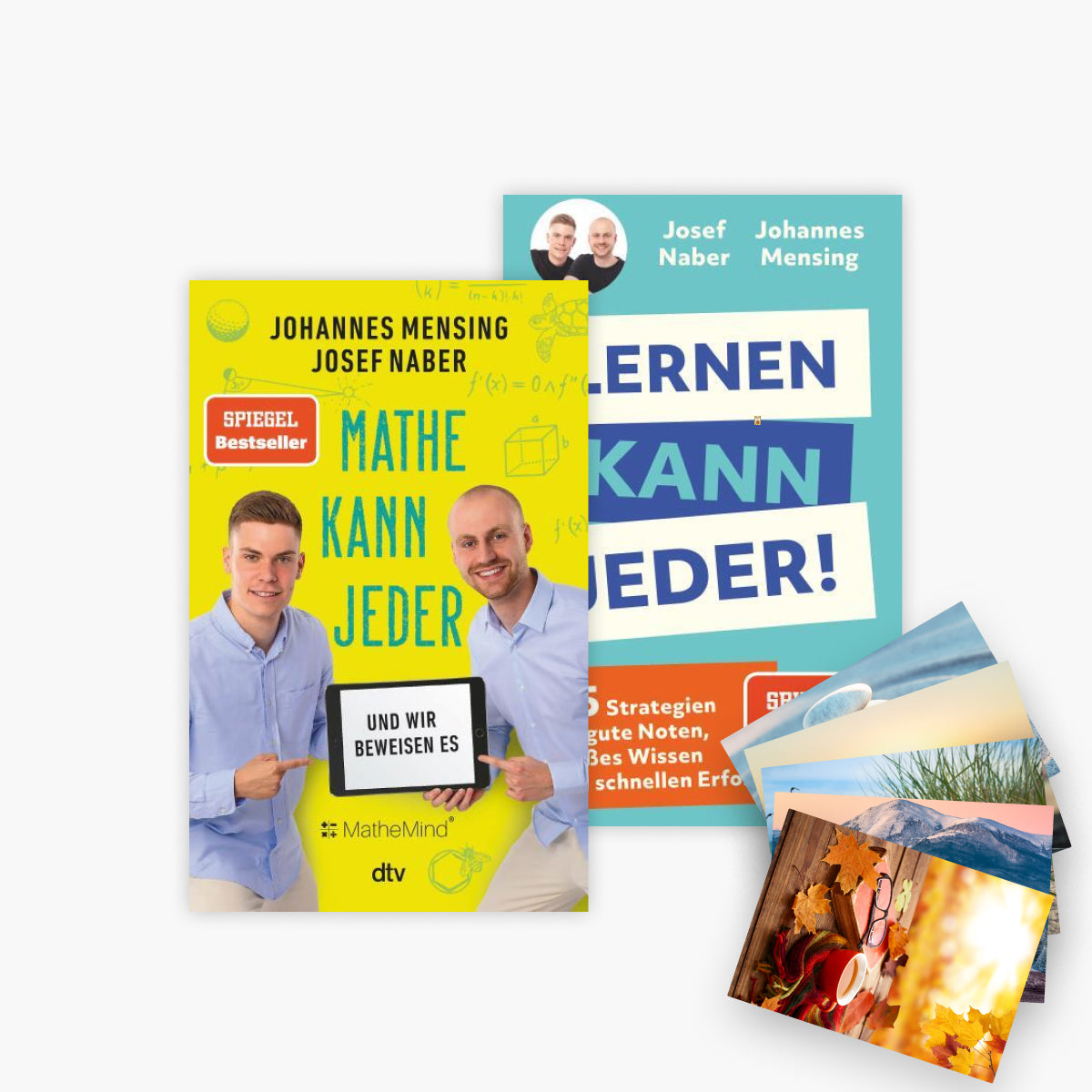 Mathe kann jeder + Lernen kann jeder + 1 exklusives Postkartenset
