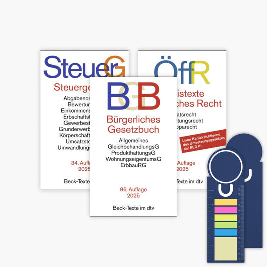 BGB / StGB / ÖffR in der je aktuellen Auflage im Set + exklusive Sticky Notes