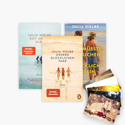 Julia Holbe Buchkollektion: Drei Bestseller-Romane + 1 exklusives Postkartenset