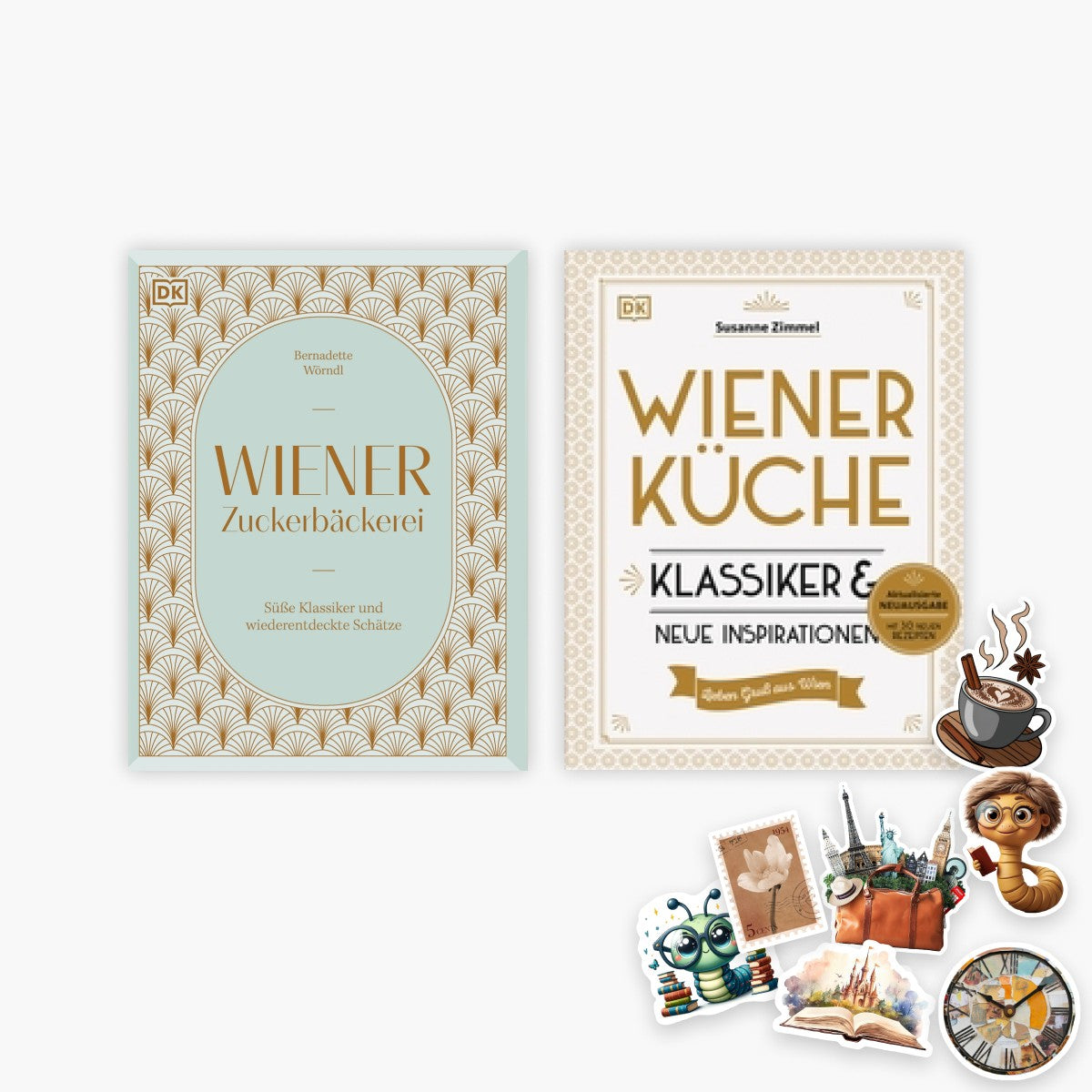 Wiener Zuckerbäckerei + Wiener Küche + 1 exklusives Stickerset