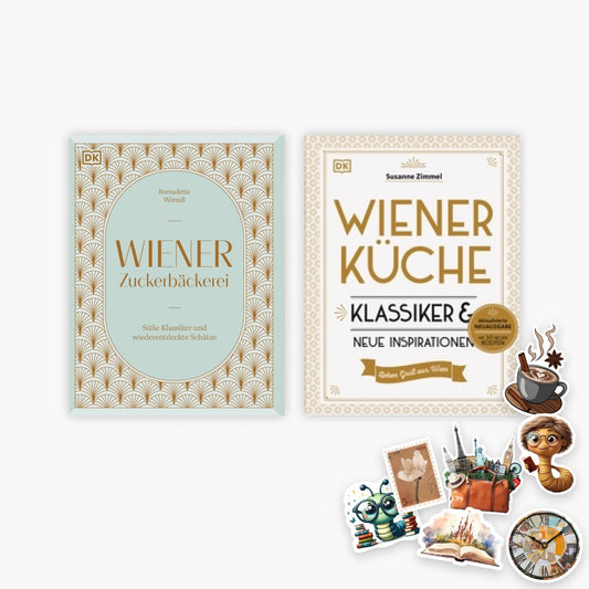 Wiener Zuckerbäckerei + Wiener Küche + 1 exklusives Stickerset