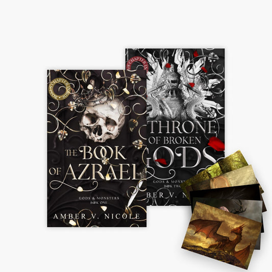 Die Götter und Monster-Reihe Band 1+2 plus 1 exklusives Postkartenset