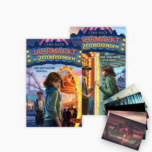 Jahrmarkt der Zeitreisenden Band 1+2 plus 1 exklusives Postkartenset