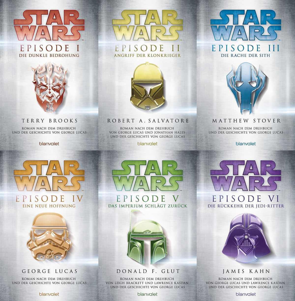 Episode 1 bis 6 Star Wars (TM) + 1 exklusives Postkartenset