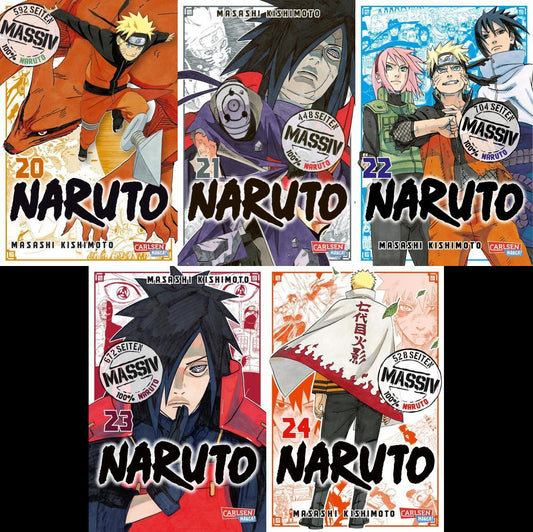NARUTO Massiv Band 20-24 plus 1 exklusives Stickerset