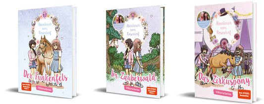 Abenteuer vom Rosenhof Band 1-3 plus 1 exklusives Postkartenset