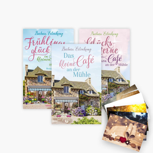 Das kleine Café an der Mühle in 3 Bänden plus 1 exklusives Postkartenset