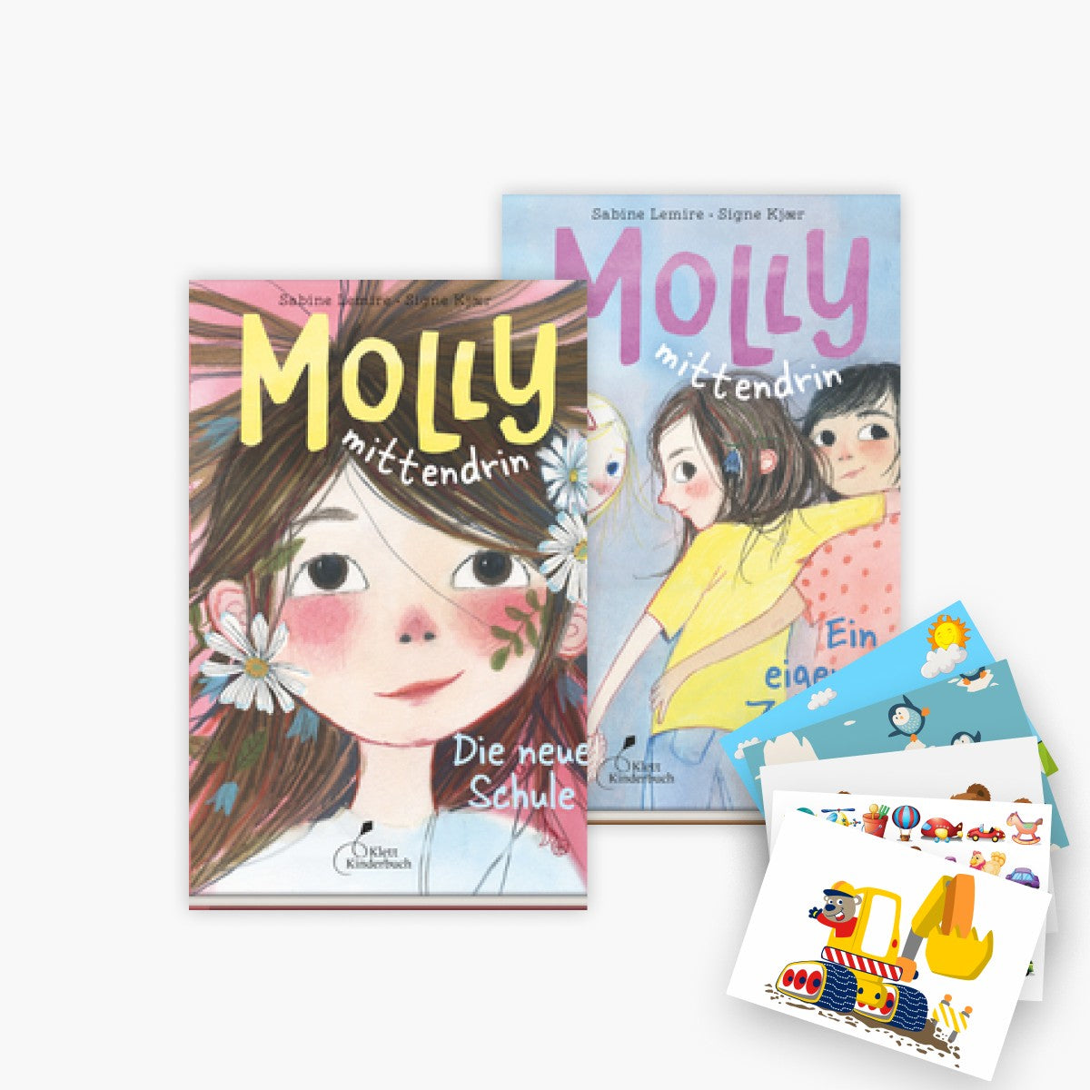 Molly Mittendrin Band 1+2 plus 1 exklusives Postkartenset