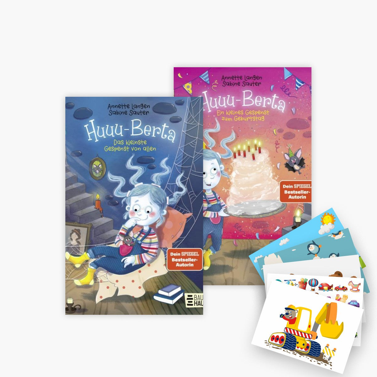 Huuu-Berta Band 1+2 plus 1 exklusives Postkartenset