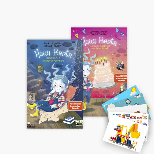 Huuu-Berta Band 1+2 plus 1 exklusives Postkartenset