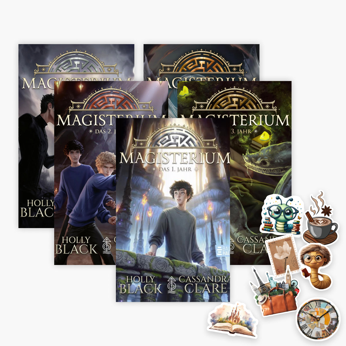 Die Magisterium-Reihe Band 1-5 plus 1 exklusives Stickerset