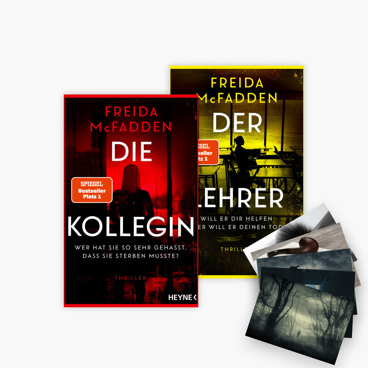 Freida McFadden Thriller-Set: Die Kollegin + Der Lehrer plus 1 exklusives Postkartenset