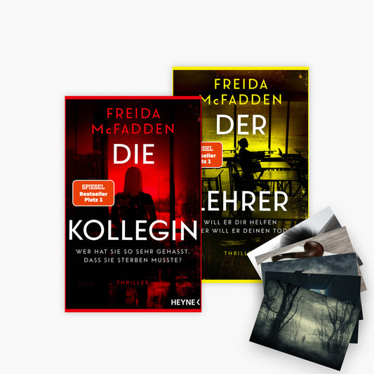 Freida McFadden Thriller-Set: Die Kollegin + Der Lehrer plus 1 exklusives Postkartenset