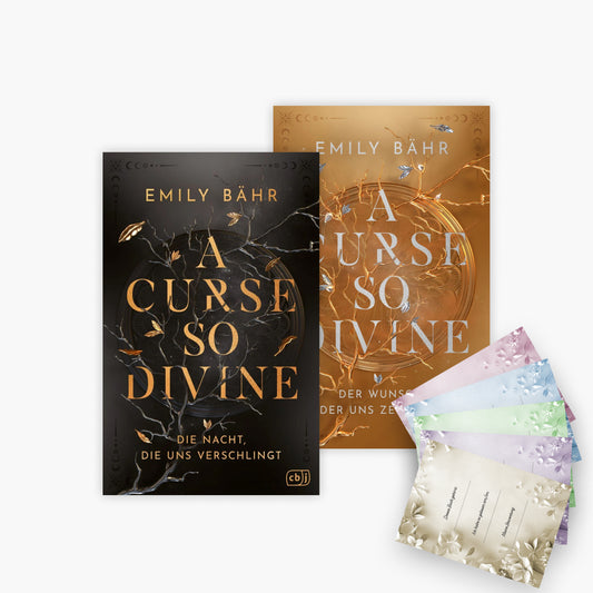 Die A Curse so Divine-Reihe Band 1+2 plus 1 exklusives Postkartenset