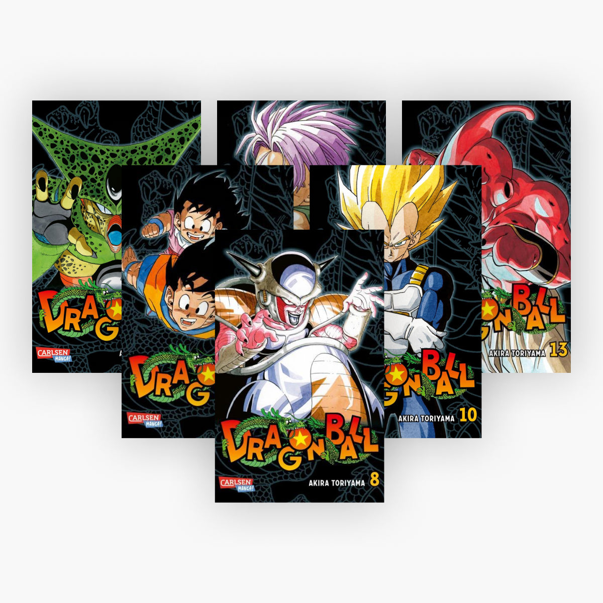 Dragon Ball Massiv Band 8-13 plus 1 exklusives Postkartenset