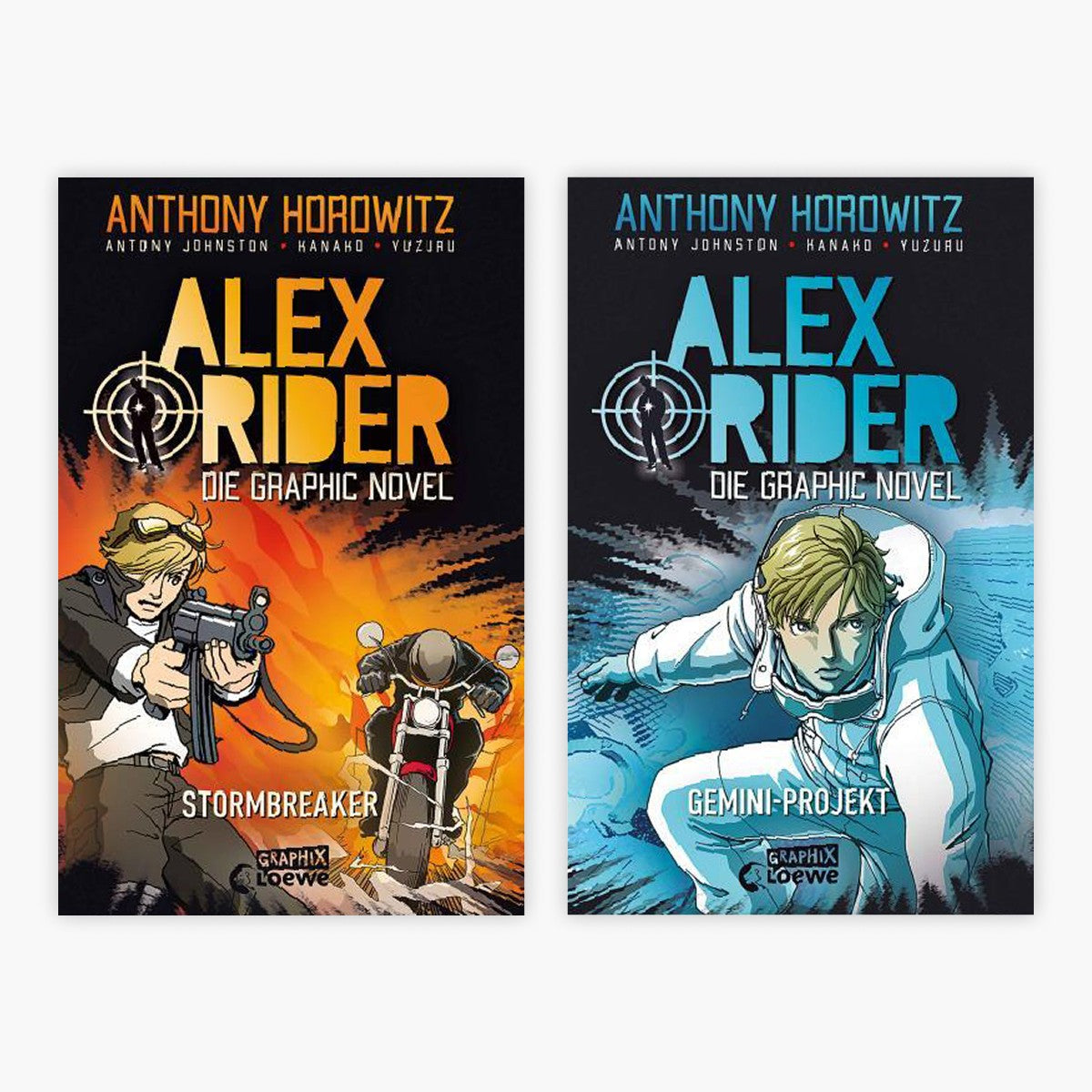 Die Alex Rider Graphic Novels Band 1+2 plus 1 exklusives Postkartenset