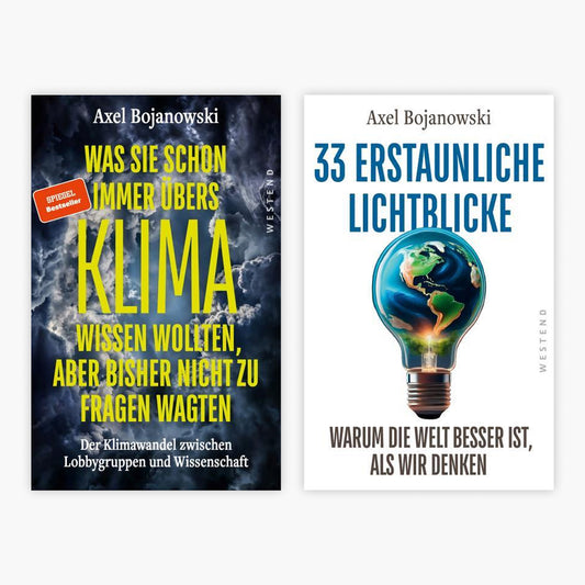 2 faszinierende Klimabücher von Axel Bojanowski im Set + 1 exklusives Postkartenset
