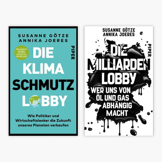 Die Klimaschmutzlobby + Die Milliarden-Lobby + 1 exklusives Postkartenset