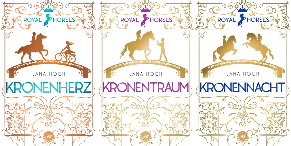 Royal Horses im Taschenbuchformat Band 1-3 plus 1 exklusives Postkartenset