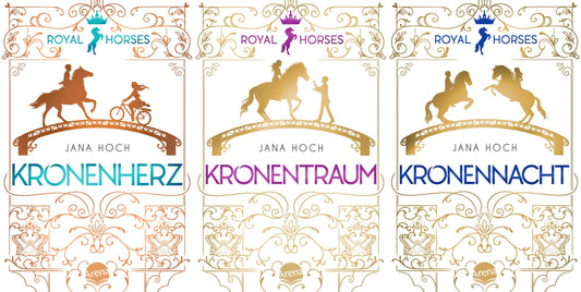 Royal Horses im Taschenbuchformat Band 1-3 plus 1 exklusives Postkartenset